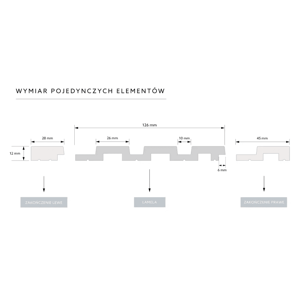 Lamele M Medio Dąb Ciemny L0204, Mardom Decor