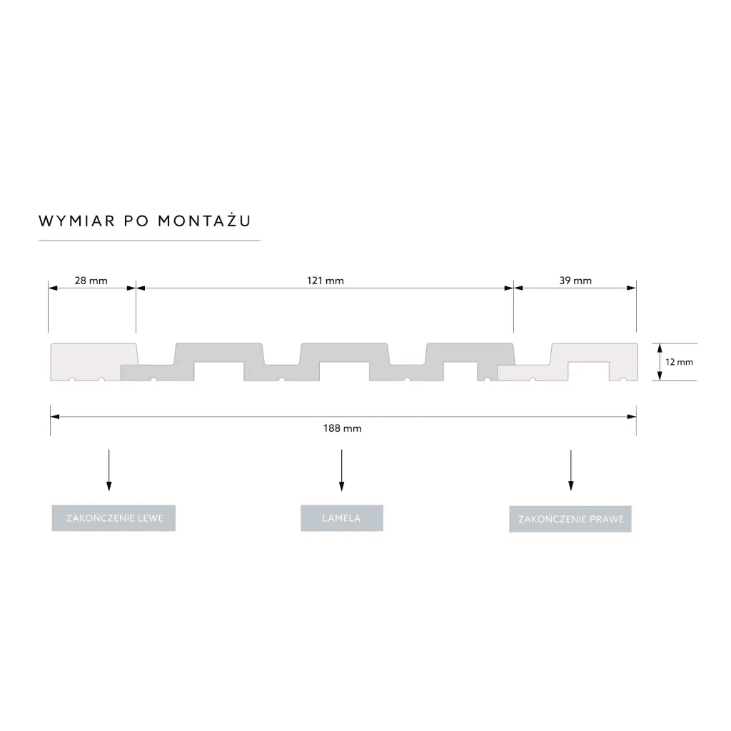 Lamele M Medio Dąb Naturalny L0205, Mardom Decor