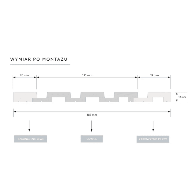 Lamele M Medio Dąb Naturalny L0205, Mardom Decor