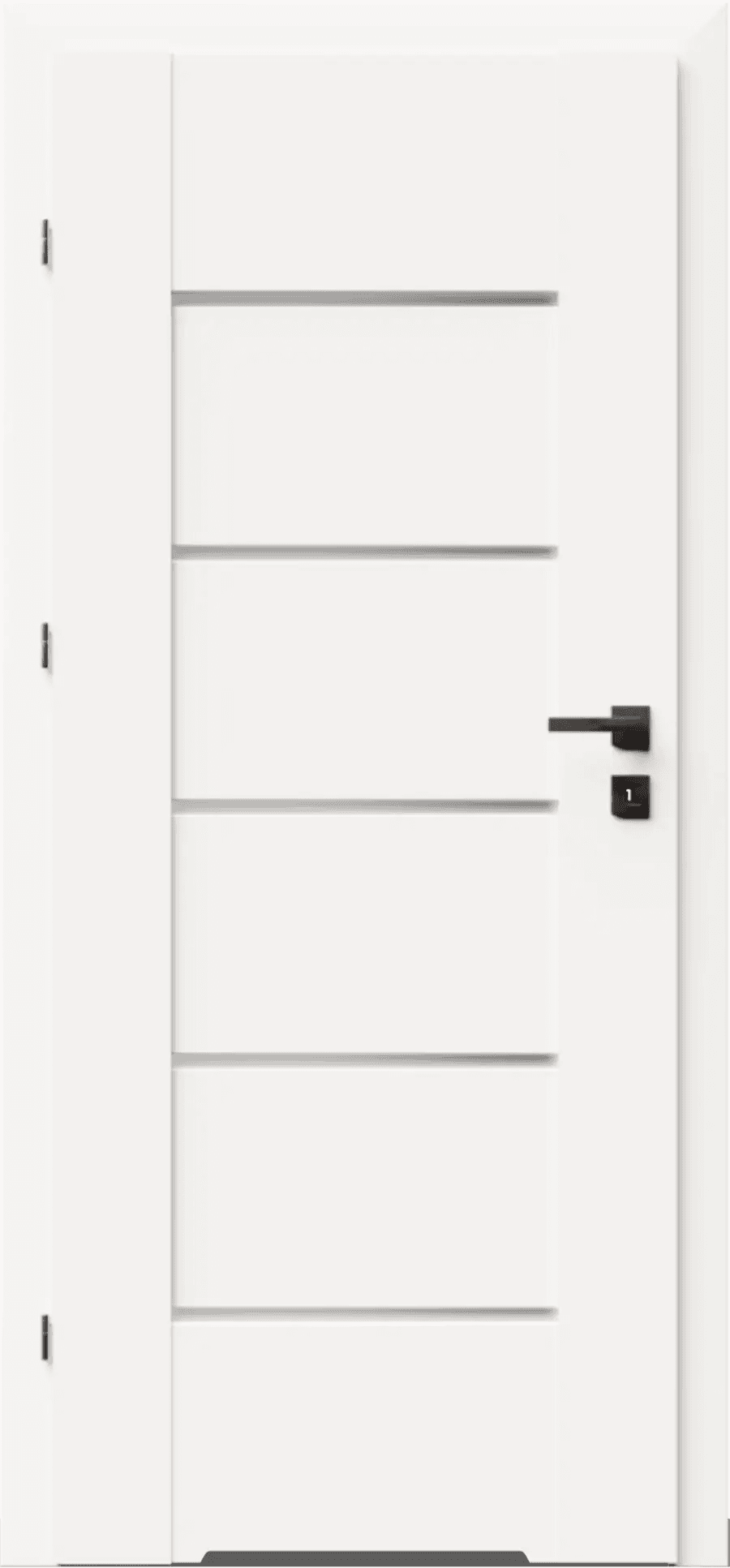 Drzwi DRE Lumio 1 przylgowe WC z podcięciem wentylacyjnym