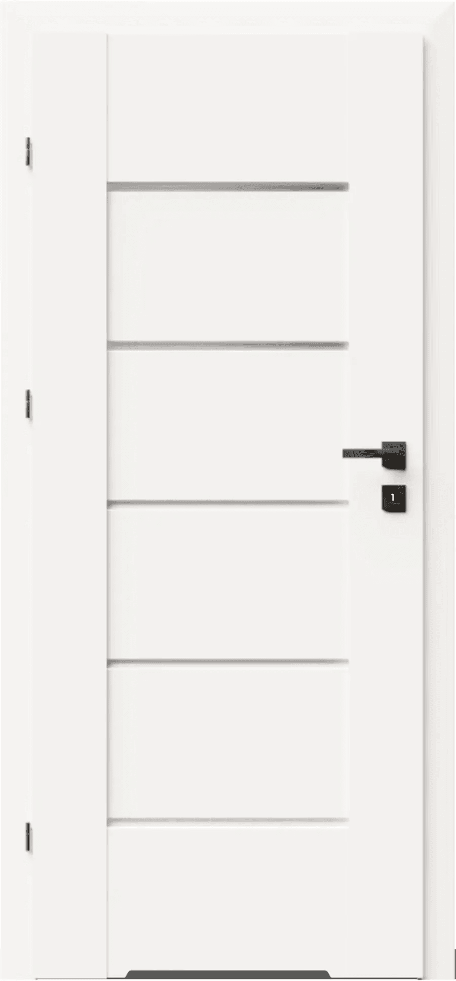 Drzwi DRE Lumio 9 przylgowe WC z podcięciem wentylacyjnym