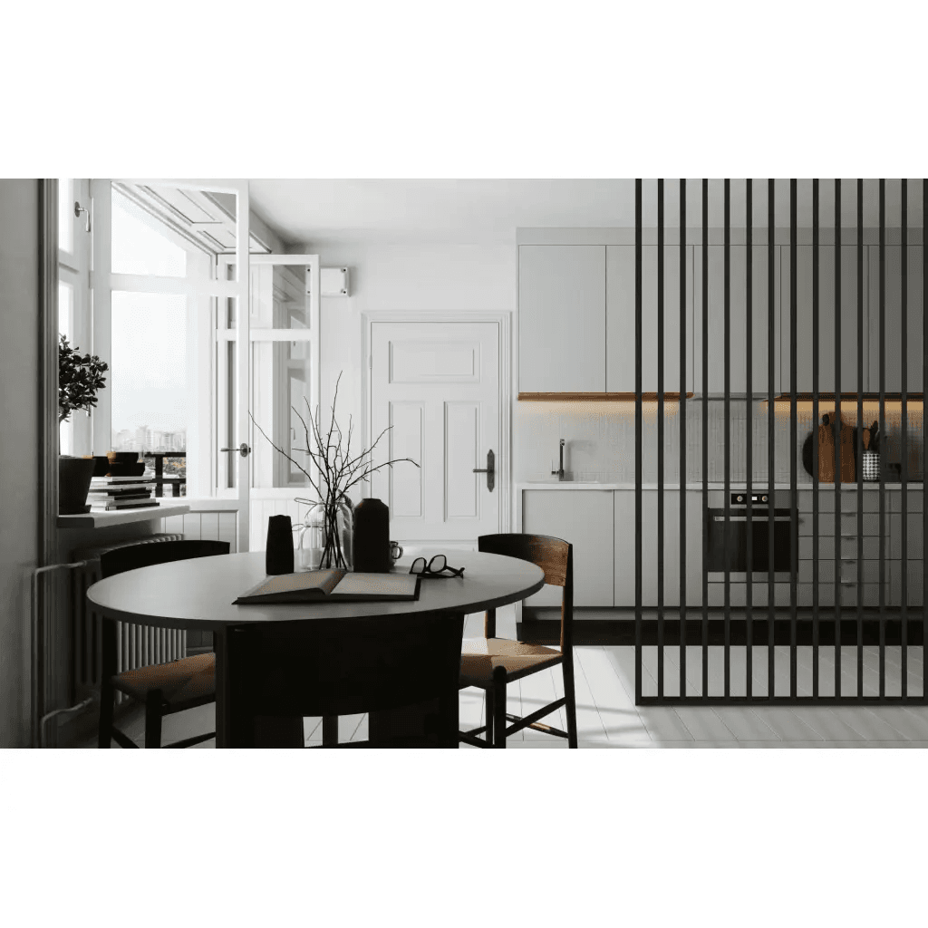 Lamele Ścianka lamelowa Woodwall Czarna, 33610329003, Marbet Design