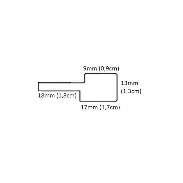 Listwa zakończeniowa Dąb naturalny Teak Prawa S, 120038285, AGT