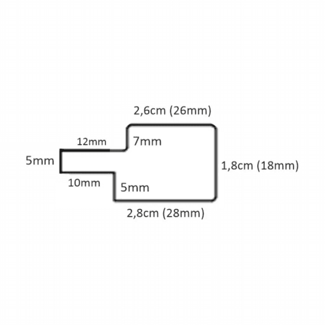 Listwa zakończeniowa Kaszmir Sahara Cream 3019 Prawa M, 120038185, AGT