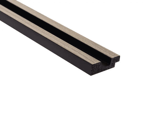 Zakończenie lameli Lamele S Stretto Listwa Lewa Dąb Szary L0103L, Mardom Decor