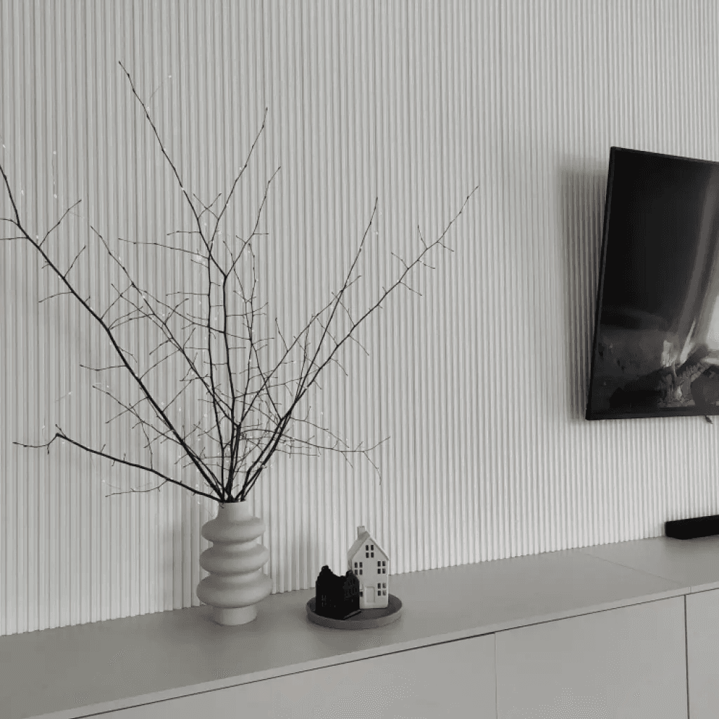 Zakończenie lameli Lamele M Medio Listwa Lewa Biała L0201L, Mardom Decor