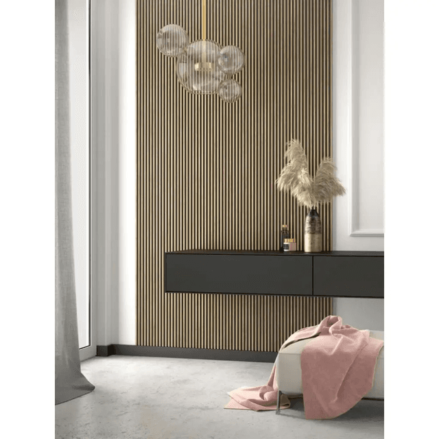 Zakończenie lameli Lamele S Stretto Listwa Lewa Dąb Jasny L0102L, Mardom Decor