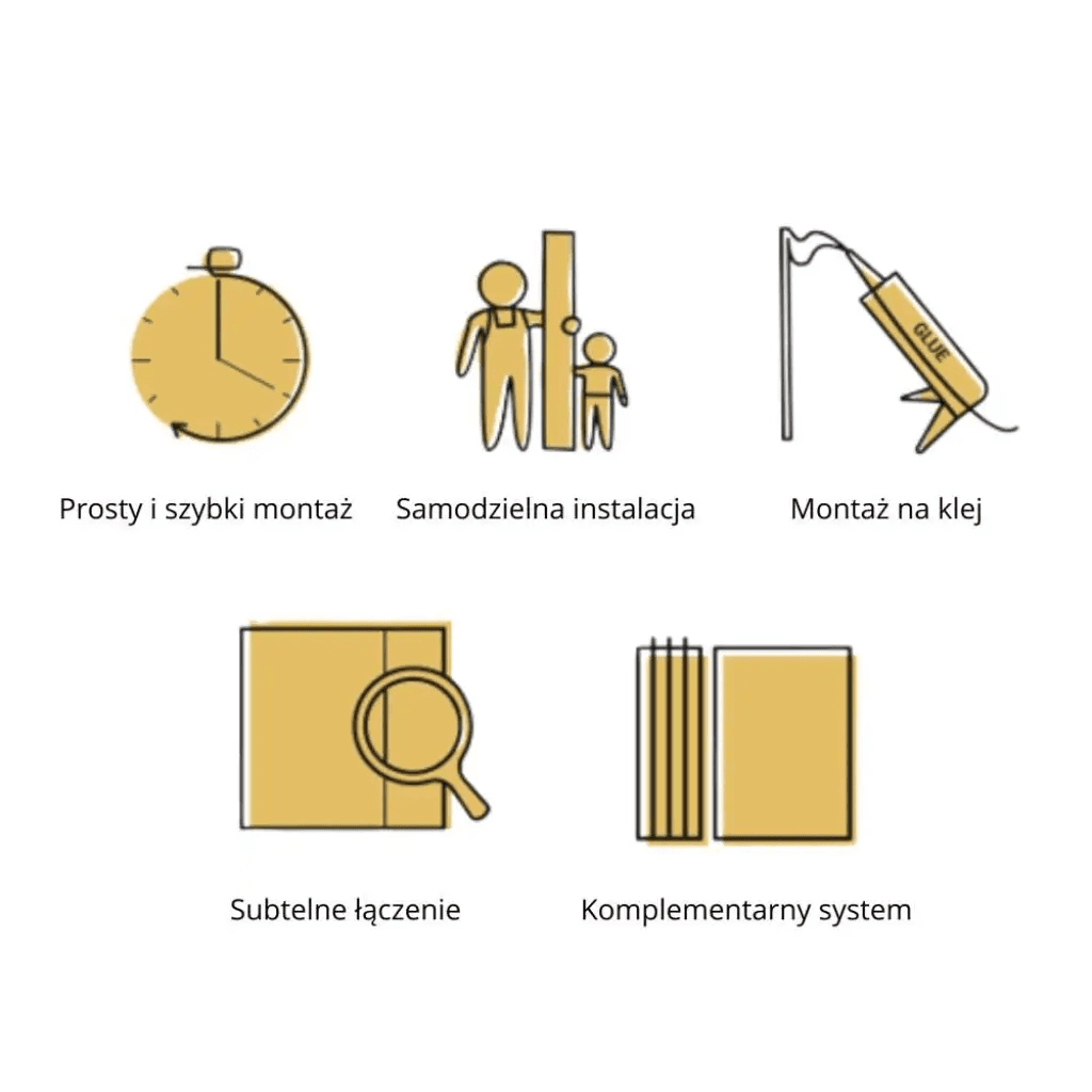 Zakończenie do lameli paneli ściennych XL Satin Cream, 6075347, Vilo