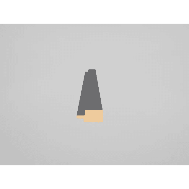 Listwa zakończeniowa Matt Soft Touch Storm Grey 726 Prawa M, 120031926, AGT