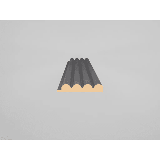 Listwa zakończeniowa Matt Soft Touch White 734 Prawa Oval, 120043089, AGT