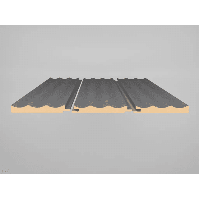 Listwa zakończeniowa Matt Soft Touch Stone Grey 728 Prawa Wave, 120041520, AGT