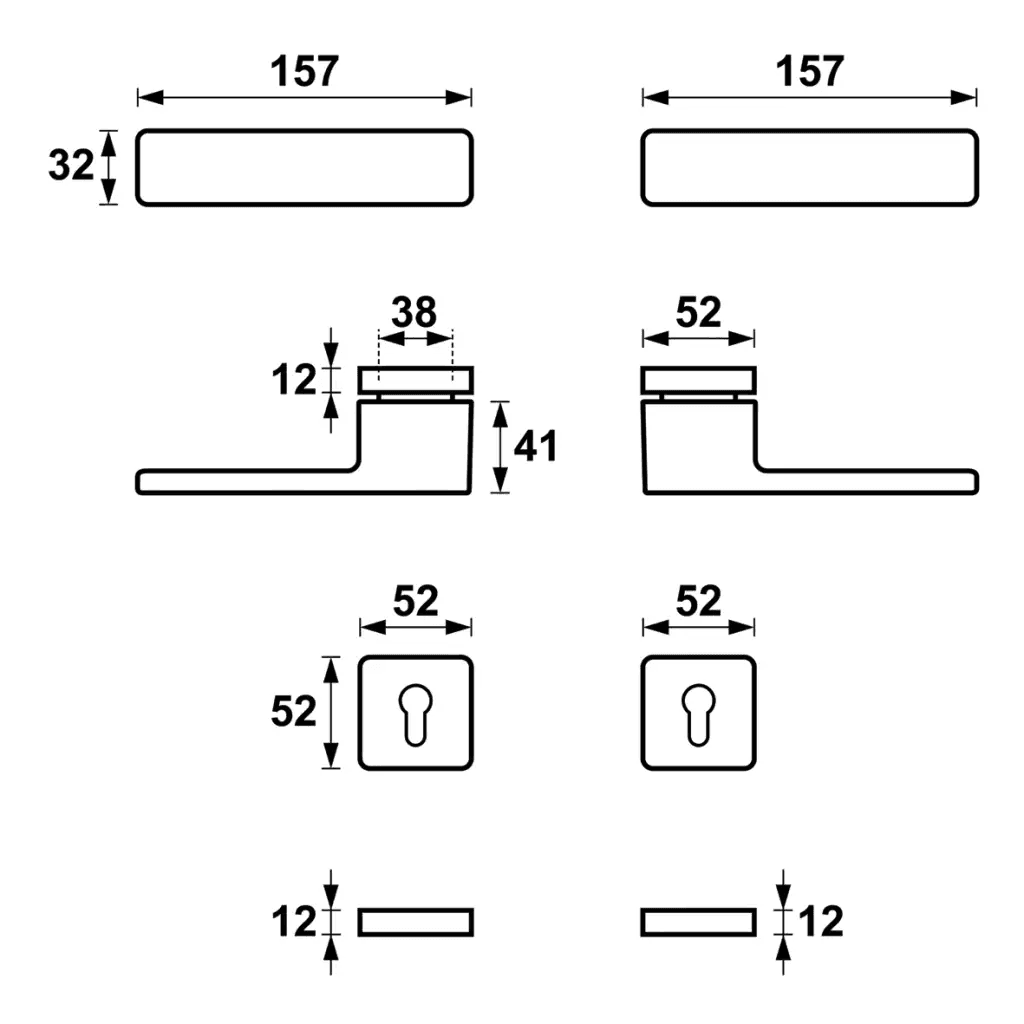 Klamka Libera Inox klamko + klamka + rozeta WB, 5907505414903, Axa