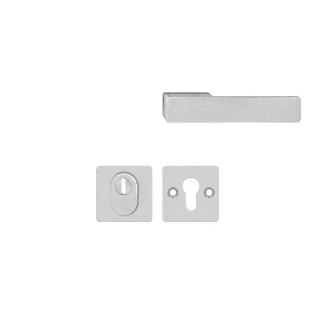 Klamka Solo Libera Flex Premium klamka Inox + rozeta WB z zabezpieczeniem, 5907505416907, Axa