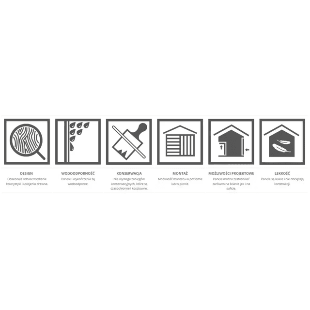 Panele zewnętrzne Fronto lamele Dąb Miodowy 3028097, Vilo