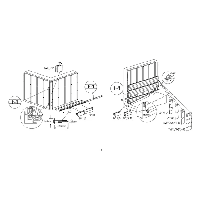 Panele zewnętrzne Fronto lamele Dąb Miodowy 3028097, Vilo