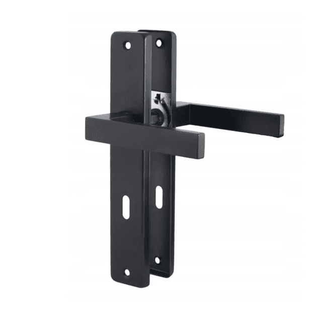 Klamka ERGO na szyldzie długim pod klucz Czarna, 5907609706348, Si Apre