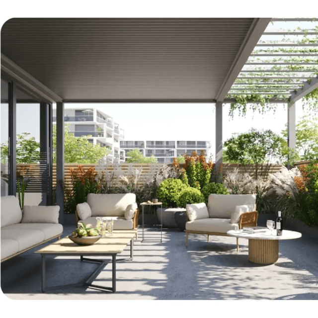 Panele zewnętrzne Fronto lamele Szary Antracyt 3029906, Vilo