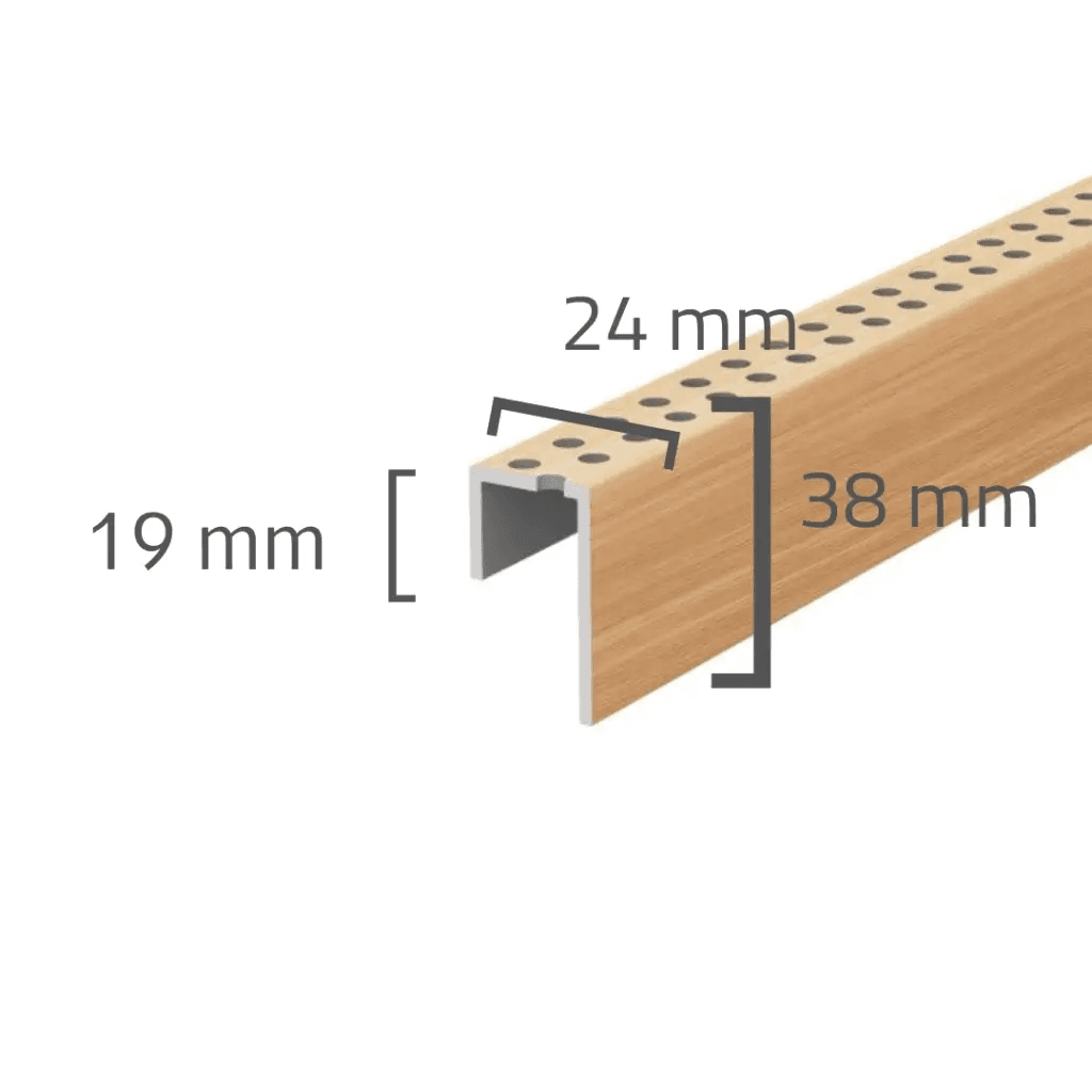 Panele elewacyjne fasadowe Solvo Listwa perforowana Cedr 1-cz FS-261, 3030897, VOX