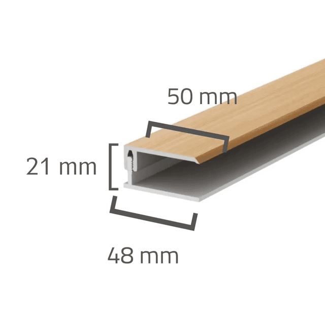 Panele elewacyjne fasadowe Solvo Listwa zakończeniowa Cedr 2-cz FS-252, 3030889, VOX