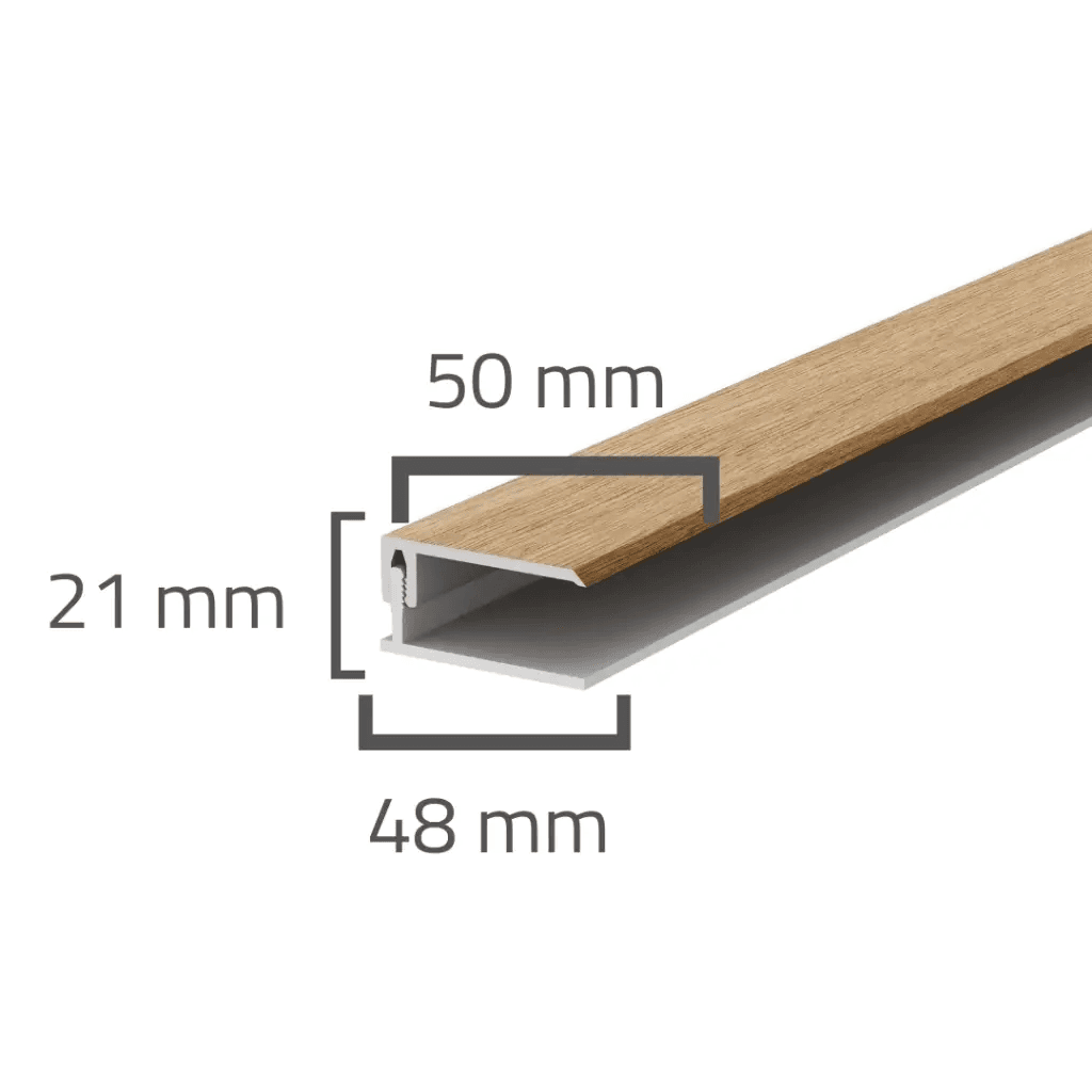 Panele elewacyjne fasadowe Solvo Listwa zakończeniowa Dąb Naturalny 2-cz FS-252, 3030886, VOX
