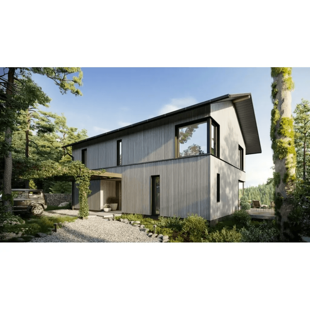 Panele elewacyjne fasadowe Solvo Listwa zakończeniowa Dąb Szary 2-cz FS-252, 3030888, VOX