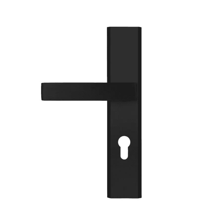 Zestaw klamka + wkładka do drzwi Haga Czarna do drzwi Sara 1803-1016758, Axa