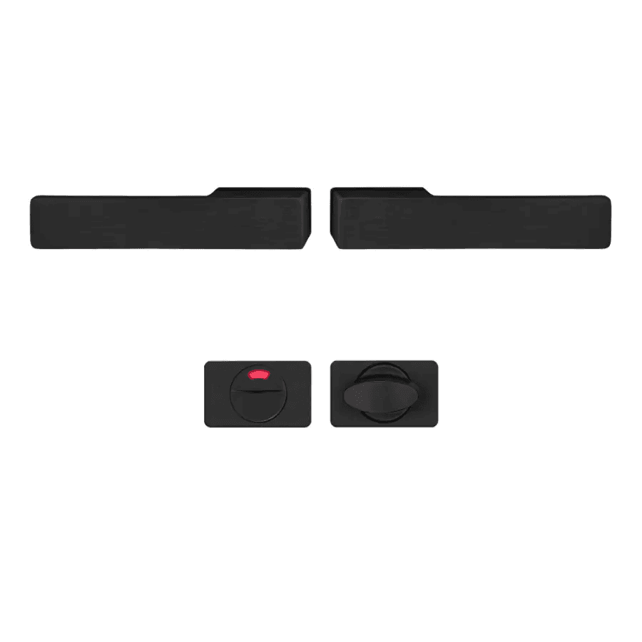 Klamka Libera Czarna klamko + klamka + rozeta WC, 5907505414828, 5907505414828 , Axa