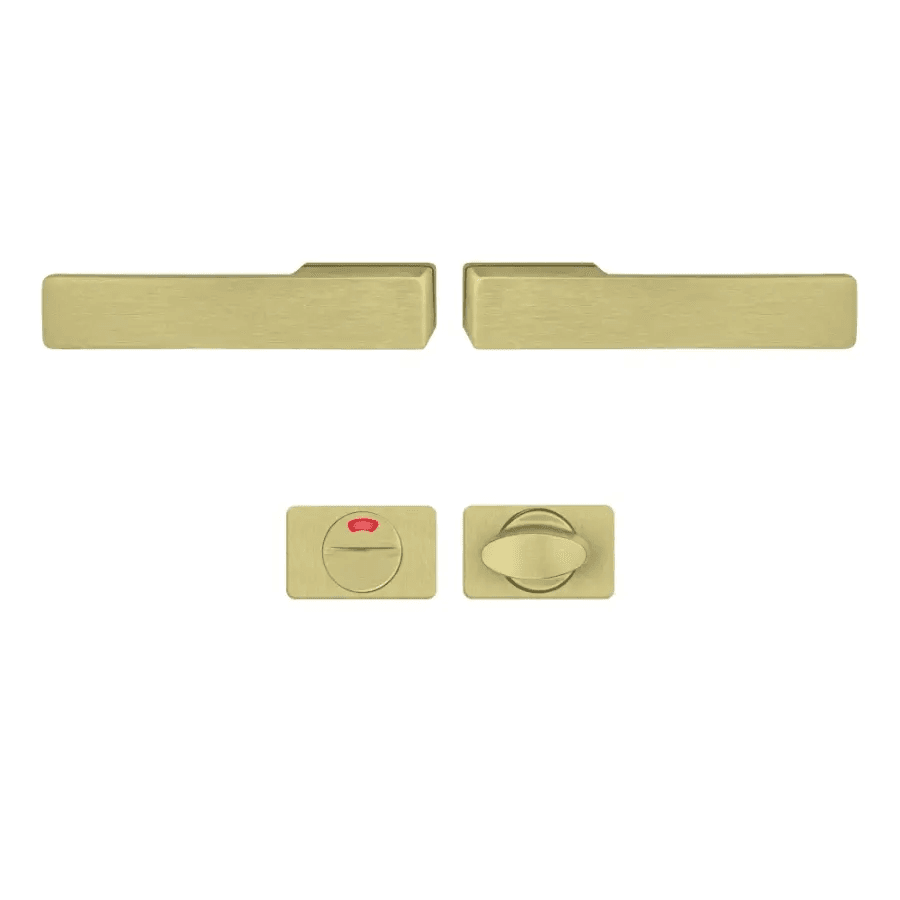 Klamka Libera Złota klamko + klamka + rozeta WC , 5907505425220, 5907505425220 , Axa