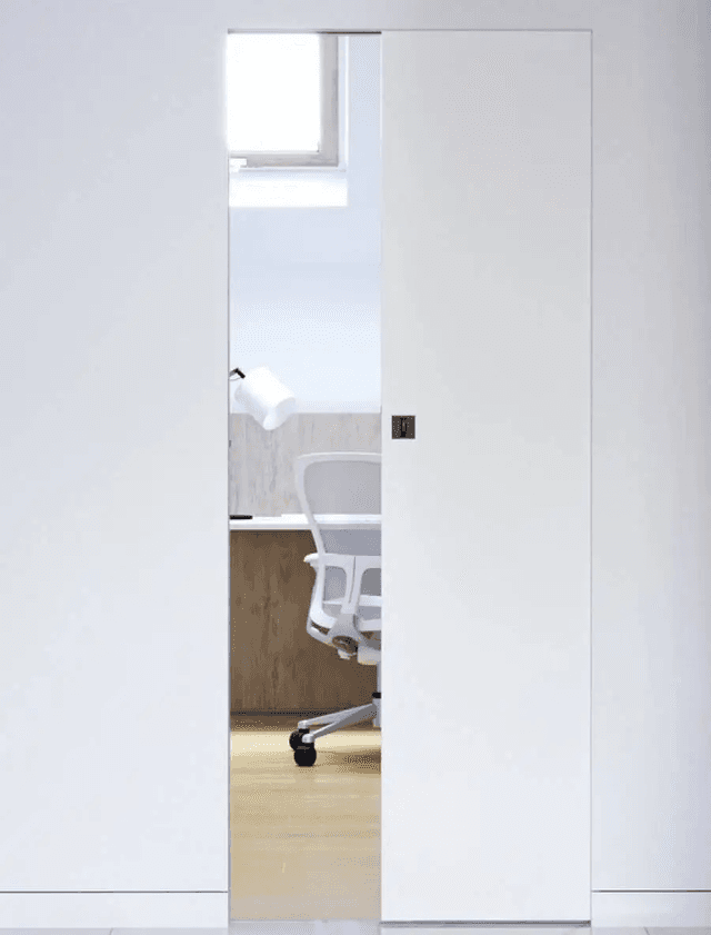 System Przesuwny Kaseta bezościeznicowa Porta 80cm zaczep zamka WC, MM0KASREGB01PN80ZAC125, PORTA