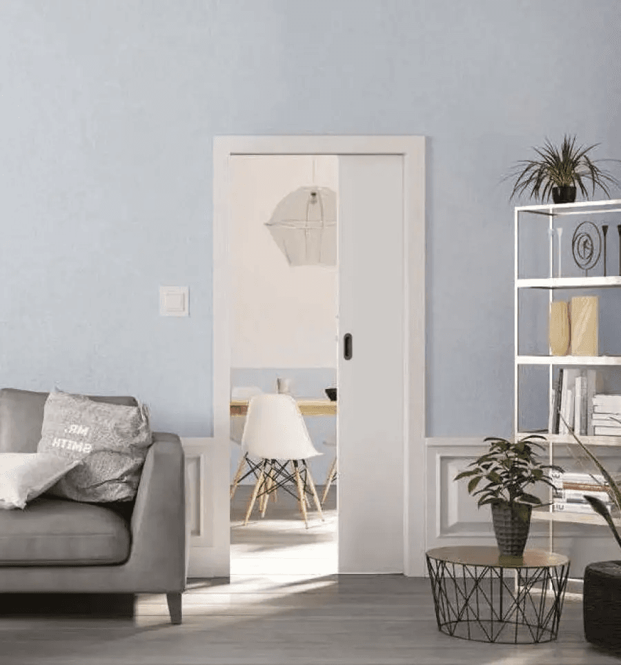 Drzwi przesuwne chowane w ścianę Norma Decor 1 90 cm Komplet: drzwi + kaseta + ościeżnica (obudowa), 100076870, Invado