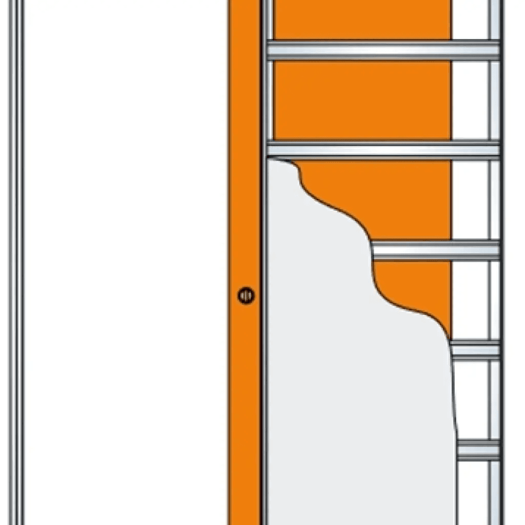 Drzwi przesuwne chowane w ścianę Norma Decor 1 80 cm WC Komplet: drzwi + kaseta + ościeżnica (obudowa), 100076873, Invado