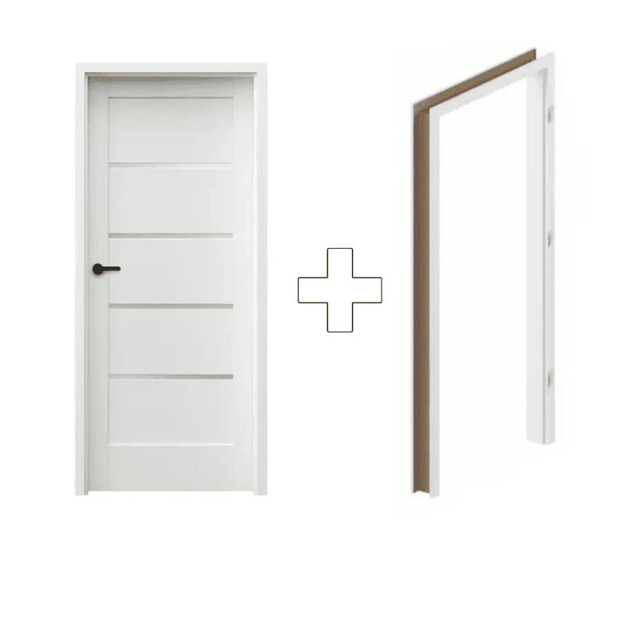 Komplet Drzwi + Ościeżnica Regulowana Porta Trim Lite model A.4 Prawe 80 Przylgowe, SPXTA40P08DBI0SZ3KA300, PORTA
