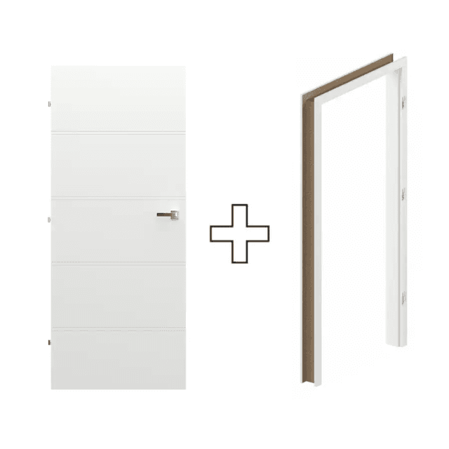Komplet Drzwi + Ościeżnica Regulowana Porta Trim T lewe 70 przylgowe, TRIM SPXLT10L07LBI0SC30H000, PORTA