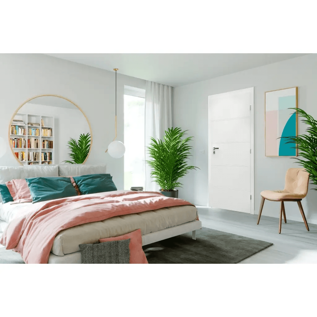 Komplet Drzwi + Ościeżnica Regulowana Porta Trim T prawe 80 przylgowe, TRIM SPXLT10P08LBI0SC30H000, PORTA