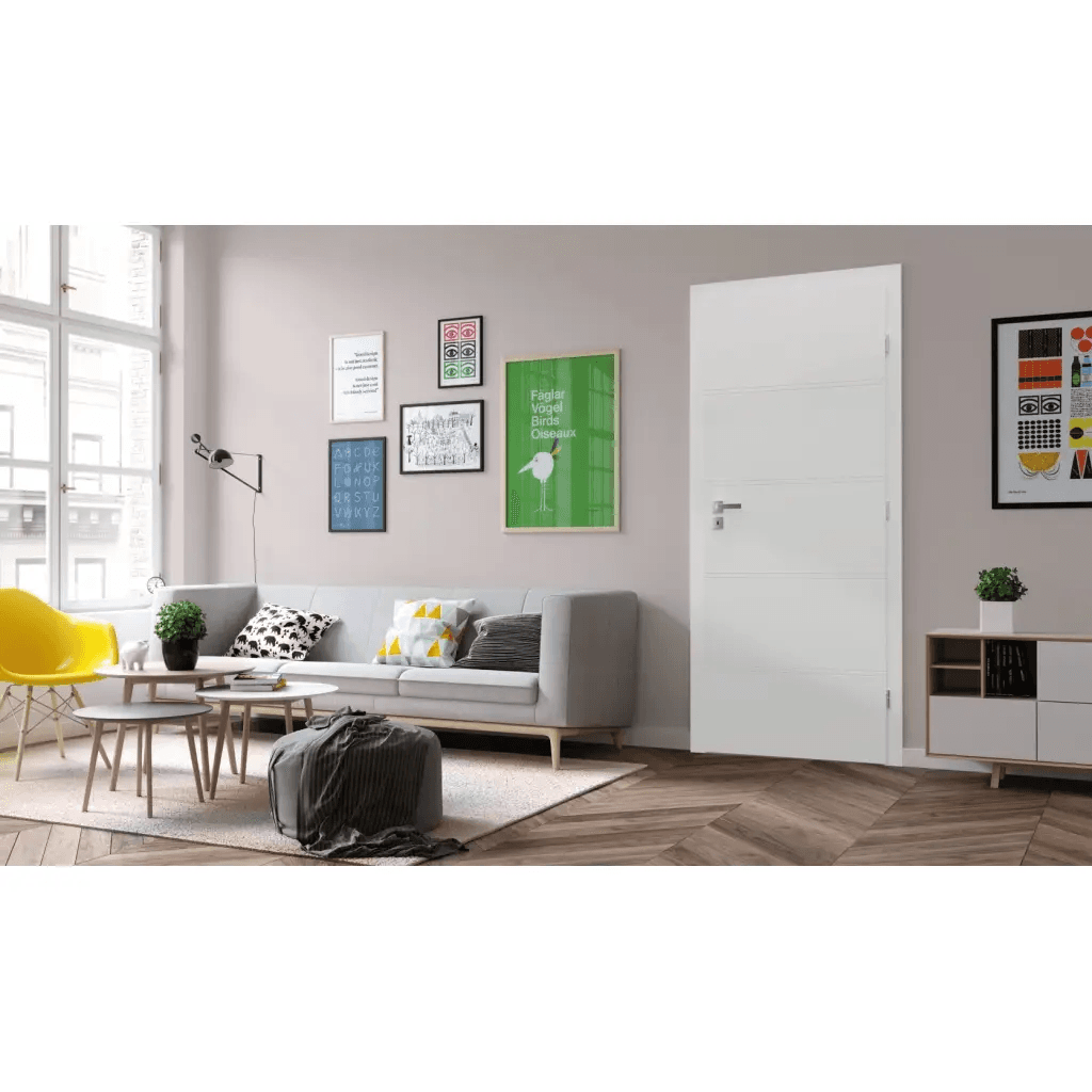 Komplet Drzwi + Ościeżnica Regulowana Porta Trim T prawe 90 przylgowe, TRIM SPXLT10P09LBI0SC30H000, PORTA