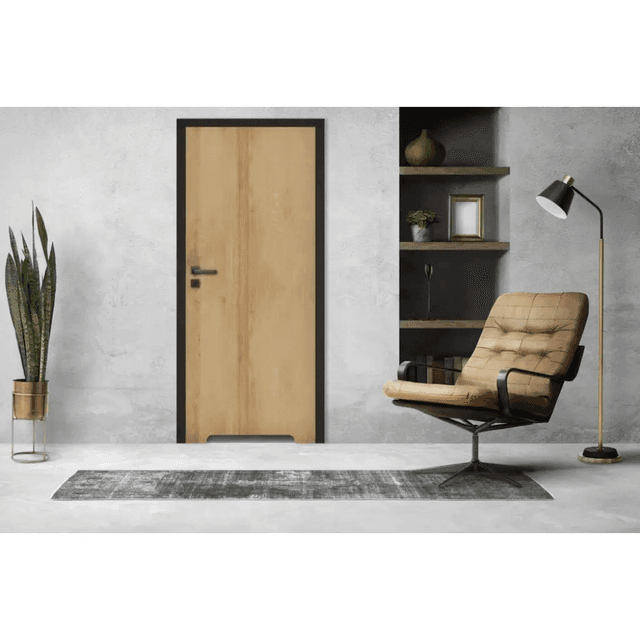 Komplet Drzwi + Ościeżnica regulowana Invado Loft prawe 80cm bezprzylgowe z podcięciem wentylacyjnym, 100063851, Invado