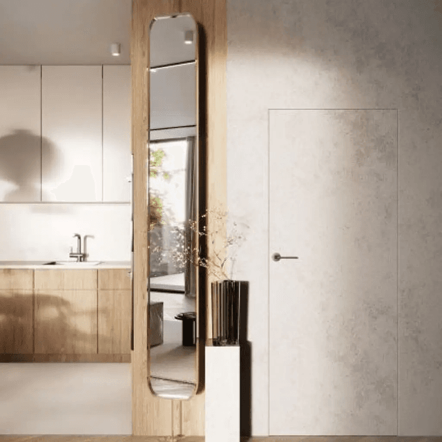 Drzwi ukryte Porta HIDE Bezprzylgowe (otwierane na zewnątrz) Prawe 80cm plaster miodu, SPA1110P08LBP0A7U0H000, PORTA