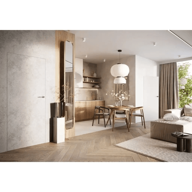 Drzwi ukryte Porta HIDE Bezprzylgowe (otwierane na zewnątrz) Lewe 70cm plaster miodu, SPA1110L07LBP0A7U0H000, PORTA