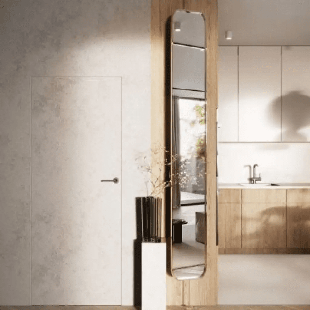 Drzwi ukryte Porta HIDE Bezprzylgowe (otwierane na zewnątrz) Lewe 70cm plaster miodu, SPA1110L07LBP0A7U0H000, PORTA