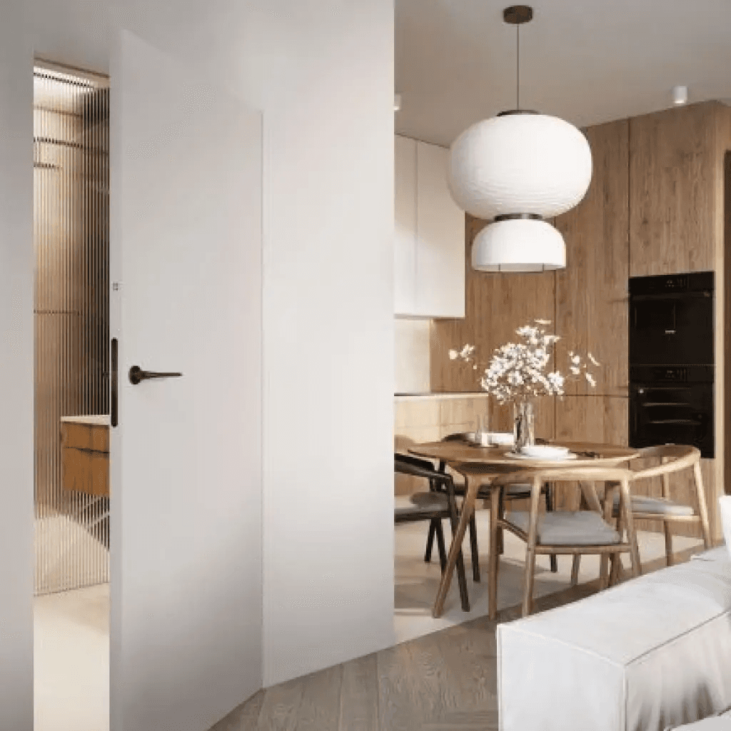 Drzwi ukryte Porta HIDE Bezprzylgowe (otwierane na zewnątrz) Prawe 70cm plaster miodu, SPA1110P07LBP0A7U0H000, PORTA