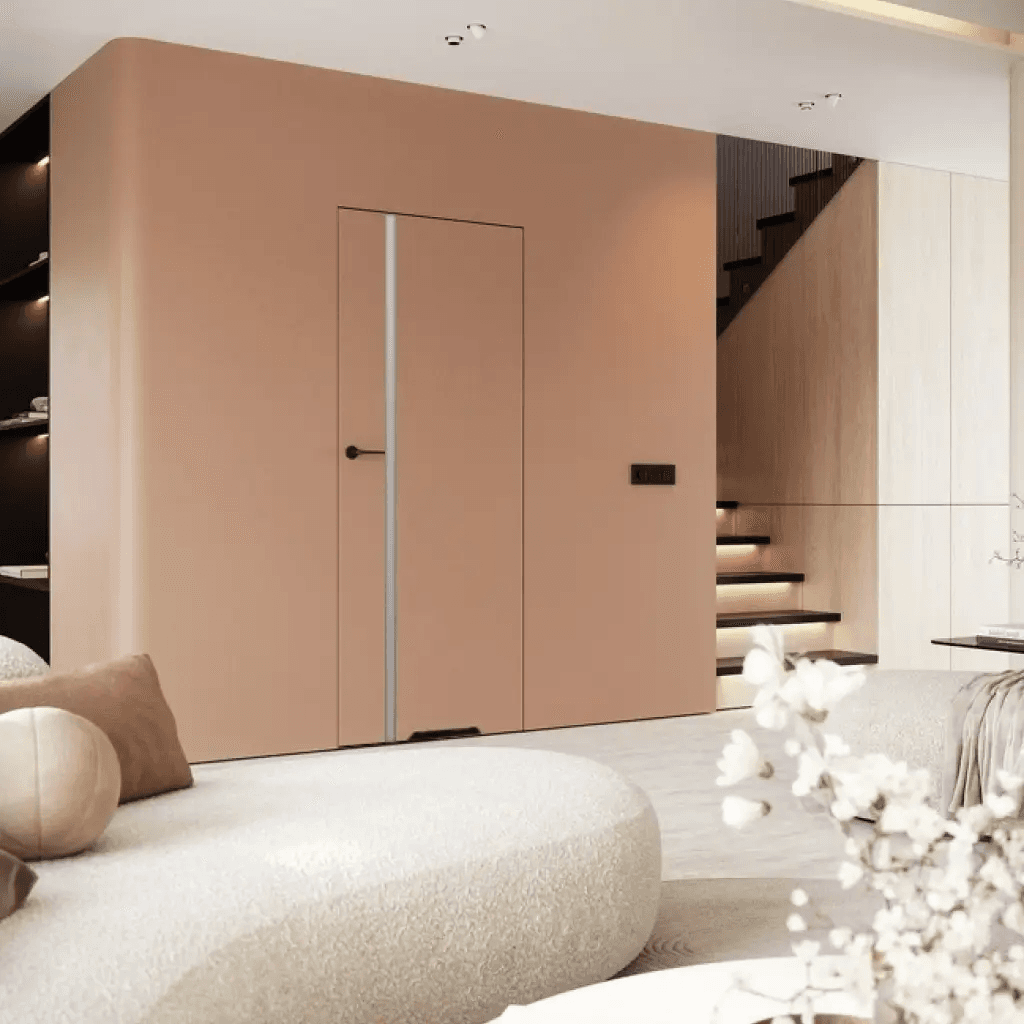 Drzwi ukryte Porta HIDE 4.A WC Bezprzylgowe (otwierane na zewnątrz) Prawe 80cm płyta, SPA14A0P08LBPWAYV0O300, PORTA