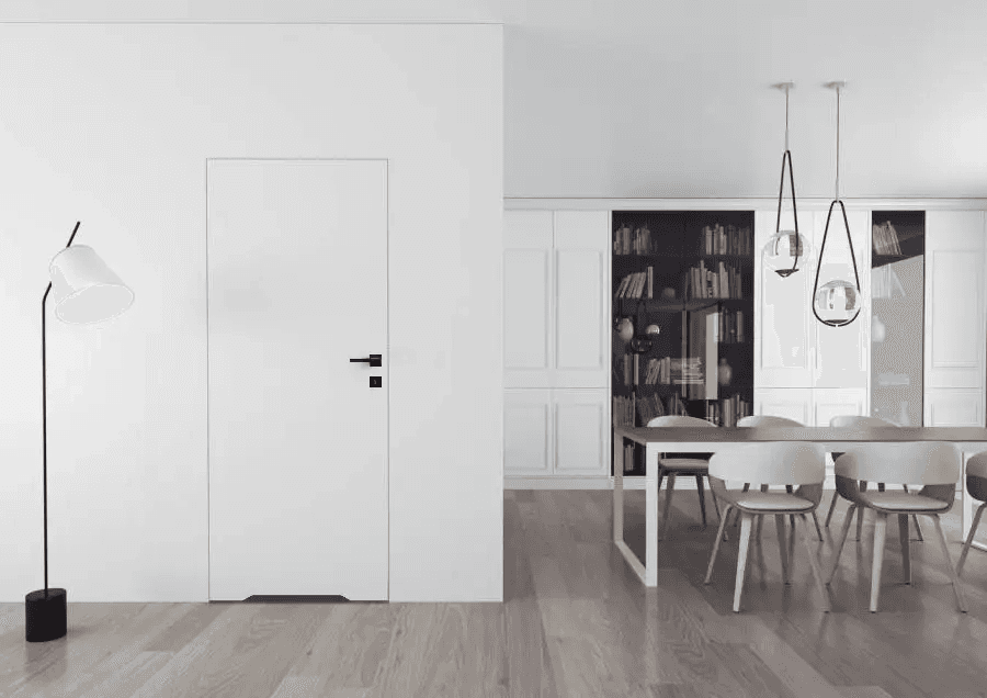 Drzwi Sara Eco 2 odwrotna przylga ukryte prawe WC 70 cm płyta, DRE 400010386, DRE