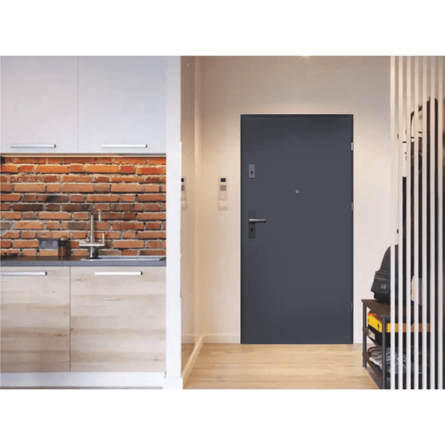 Drzwi Wejściowe Opal Prawe 80 Antracyt, SPEO0P0P082NCJSL30O000, PORTA