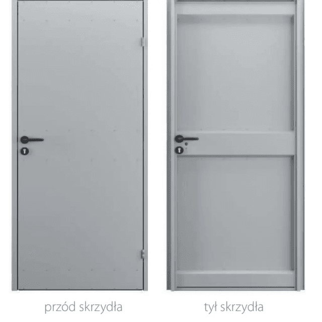 Drzwi uniwersalne metalowe Porta 80 pełne, DNWPL1MU080000SP2K0000, PORTA