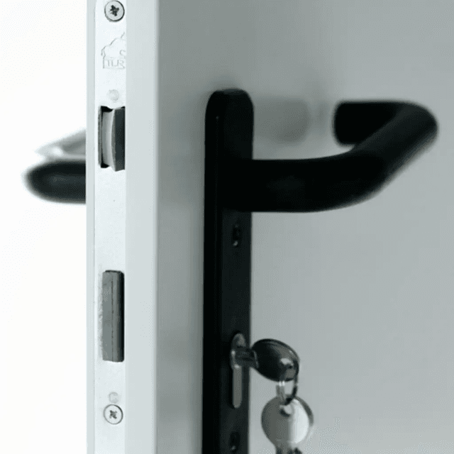 Drzwi techniczne stalowe 80 cm prawe Ecouni, T40 URAN 2 BIAŁY/80 PRAWE, Domoferm