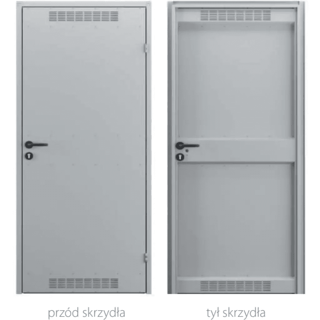 Drzwi uniwersalne metalowe Porta 80 model 2 , DNWPL2MU080000SP2K0000, PORTA