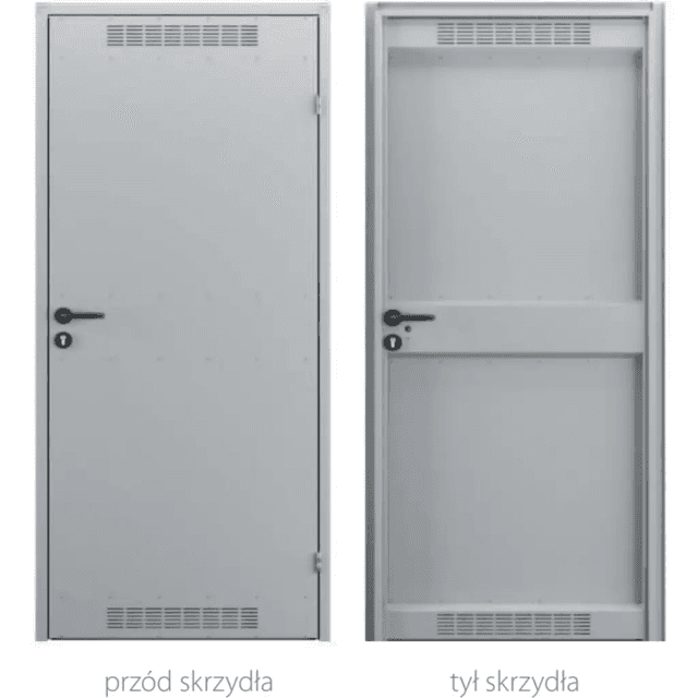 Drzwi uniwersalne metalowe Porta 80 model 2 , DNWPL2MU080000SP2K0000, PORTA