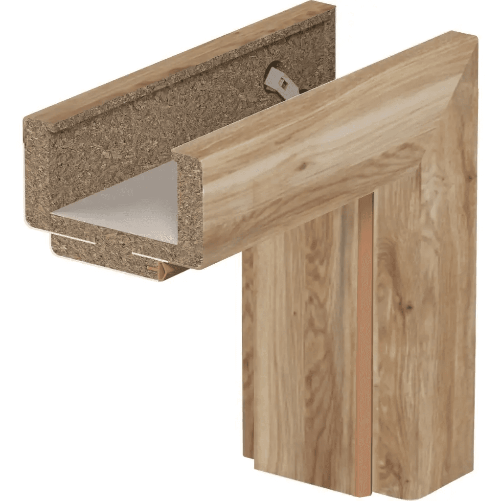 Ościeżnica regulowana PORTA SYSTEM 95-135 Dąb Catania prawa 80 cm przylgowa, OPWP6B0P08DDT0SZ260000, PORTA