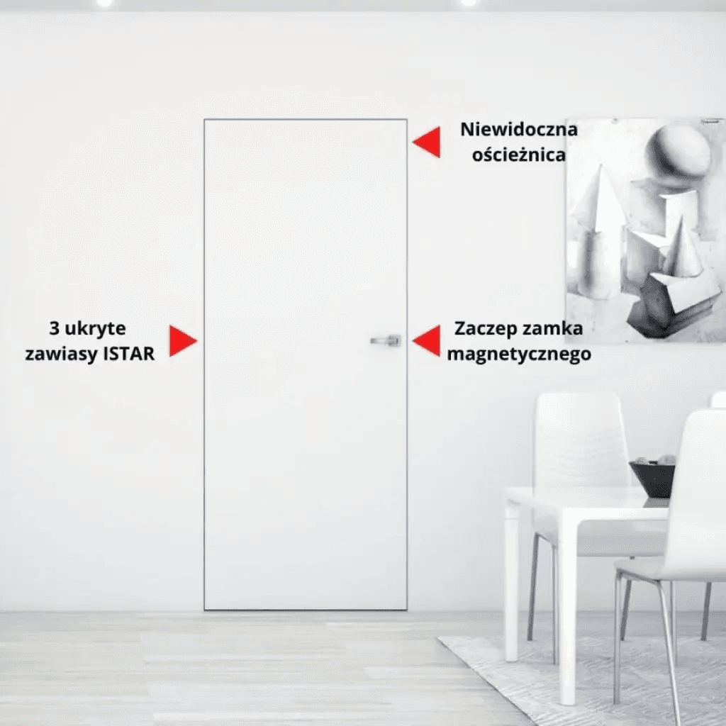 Ościeżnica aluminiowa Biała Sara Eco 2 przyglowa Prawa 80 3z, 5901316110641, DRE