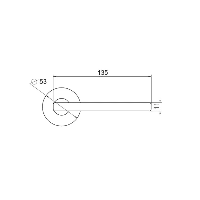 Rozeta okrągła Roana WB pod wkładkę Czarna, 5907609713803, Si Apre